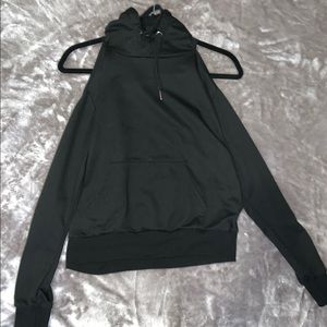 Cold shoulder hoodie